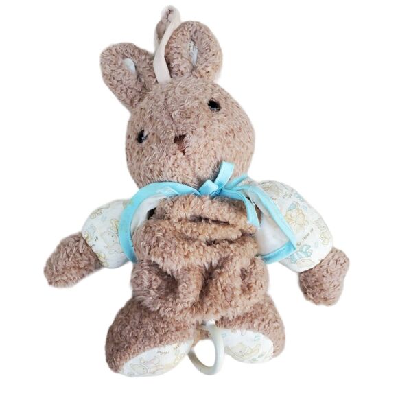 Vintage Carter's Classic Bunny Rabbit Musical Plush Crib Pull Baby Toy - Picture 8 of 8